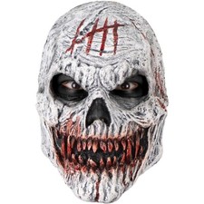 Ghoulish Productions Skull Fangs gore Monster Latex Mask Halloween Cosplay