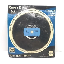 Vtg Craft King 7“ Circular Saw Blade Made In Usa 