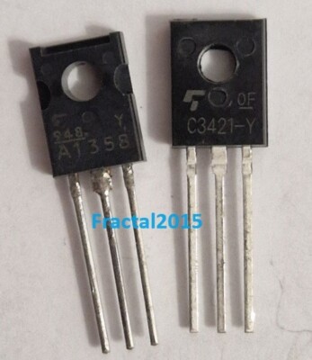1 Paar 2SA1358-Y 2SC3421-Y A1358-Y/C3421-Y to-126