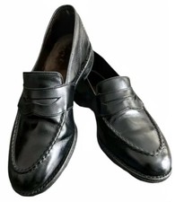 ALLEN EDMONDS Randolph Penny Loafer sz 12 B Men's Moc Toe Black Dress Shoes