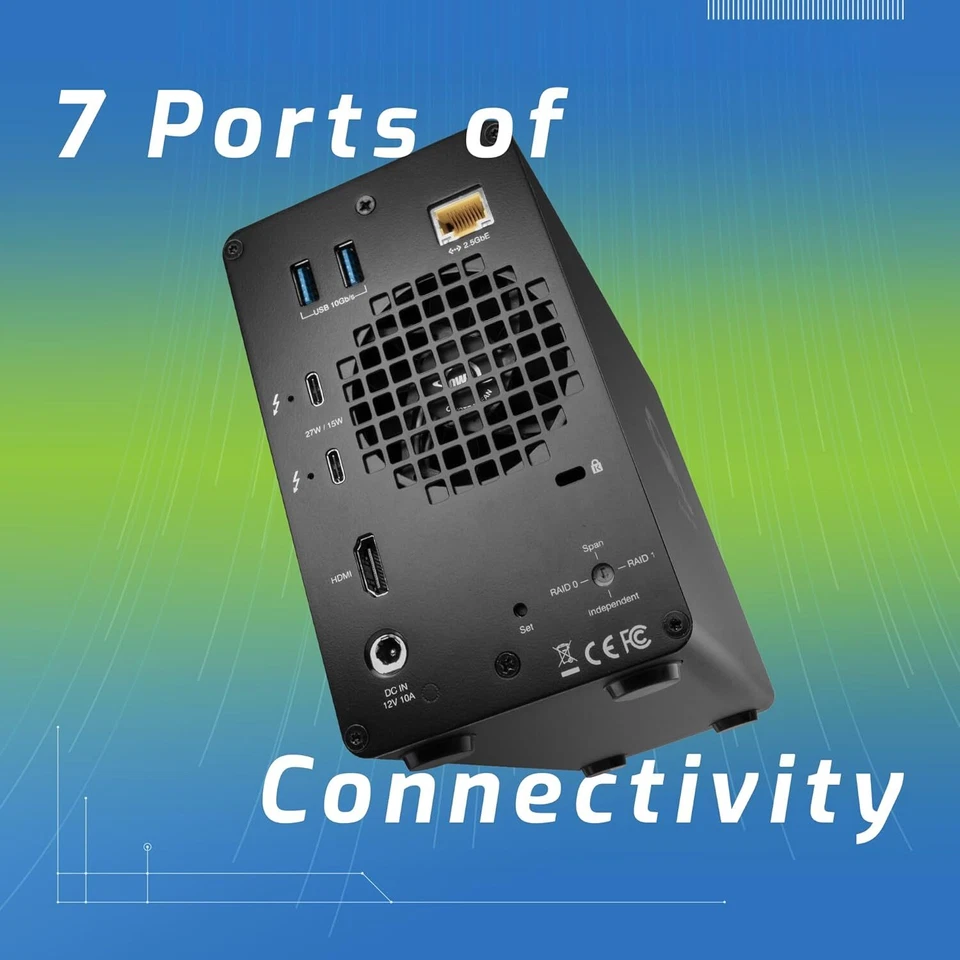 16TB OWC Gemini Thunderbolt (USB-C) Dock and Dual-Drive HDD RAID Storage - Image 4 of 4