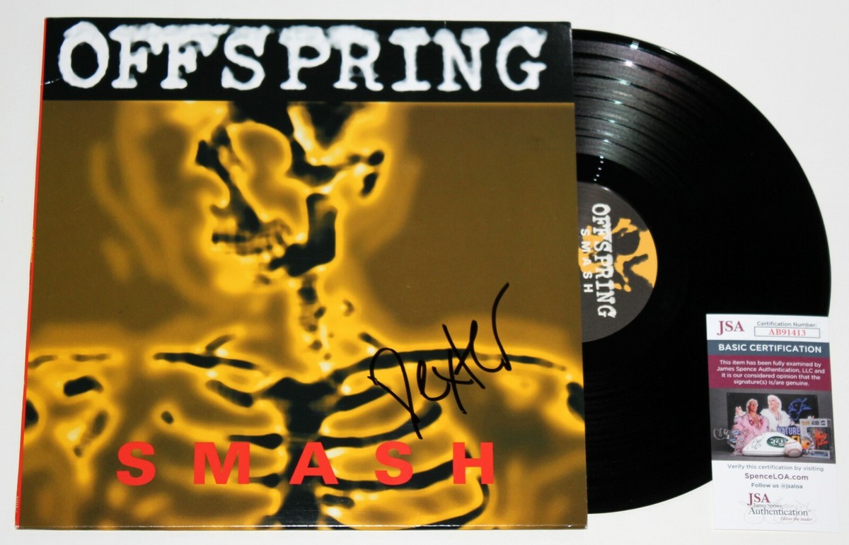 DEXTER HOLLAND SIGNED OFFSPRING SMASH LP VINYL RECORD ALBUM