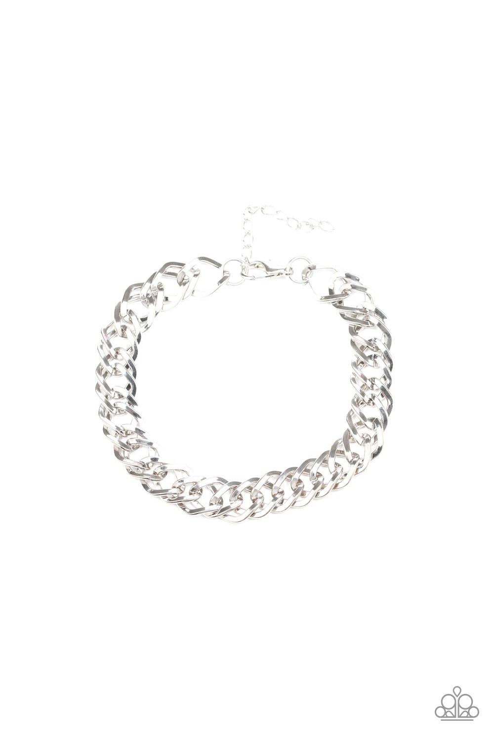 NEW Paparazzi Jewelry Bracelet On The Ropes Silver Urban NWT