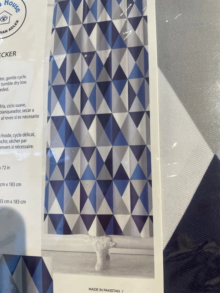 SOLD OUT NWT Now House By Jonathan Adler Bleecker Shower Curtain - Image 3 of 3