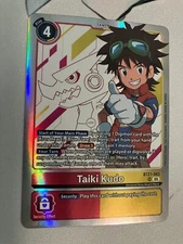 Taiki Kudo BT21-083 SR Digimon CCG | World Convergence NM