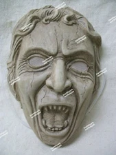 Licensed Dr Who Weeping Angel Costume Face Mask Creepy Old Stone Cracked Statue