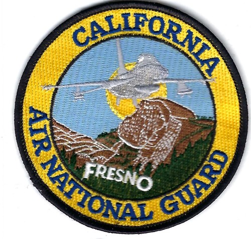 PATCH USAF 194TH FIGHTER SQ FS FRESNO CALIFORNIA AIR NATIONAL GUARD JT28