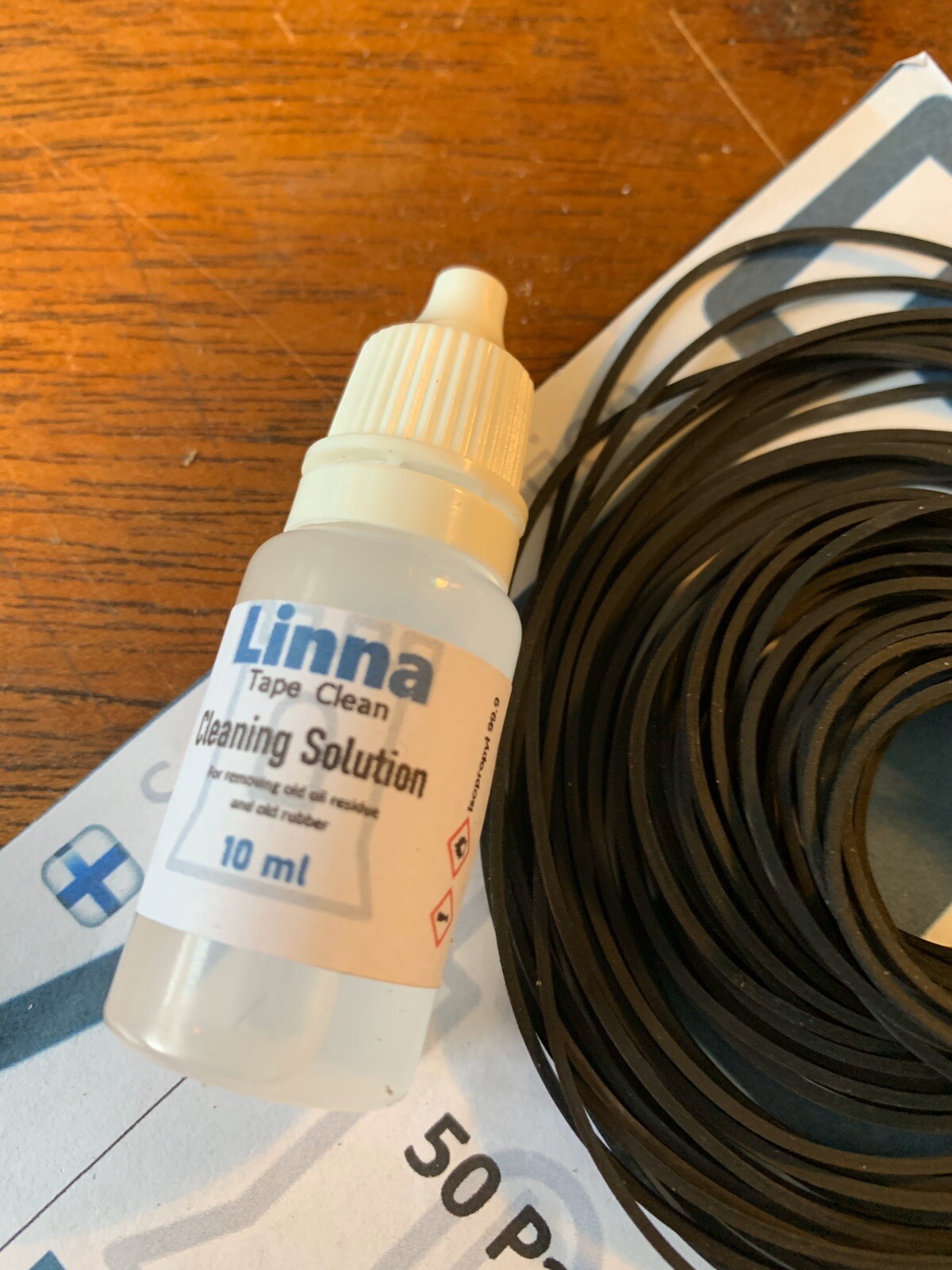 Linna pack of 50 Square Rubber Drive Belts / Bands for Cassette Decks With Clean eBay