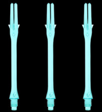 L-Style L-Shaft Slim Locked Clear Emerald Dart Shafts - 440