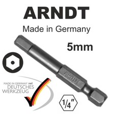 5mm Hex Security Bit Allen Key Security Screw Key Hex Bit 50mm Long 1/4''