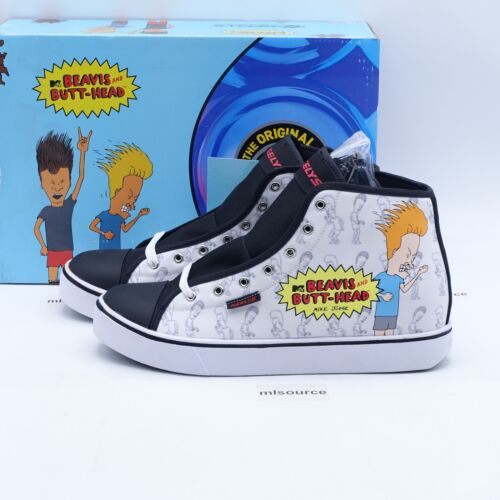 HEELYS Men's Hustle Mid Beavis and Butthead Rolling Wheeled Sneakers HES10411M - Picture 1 of 12