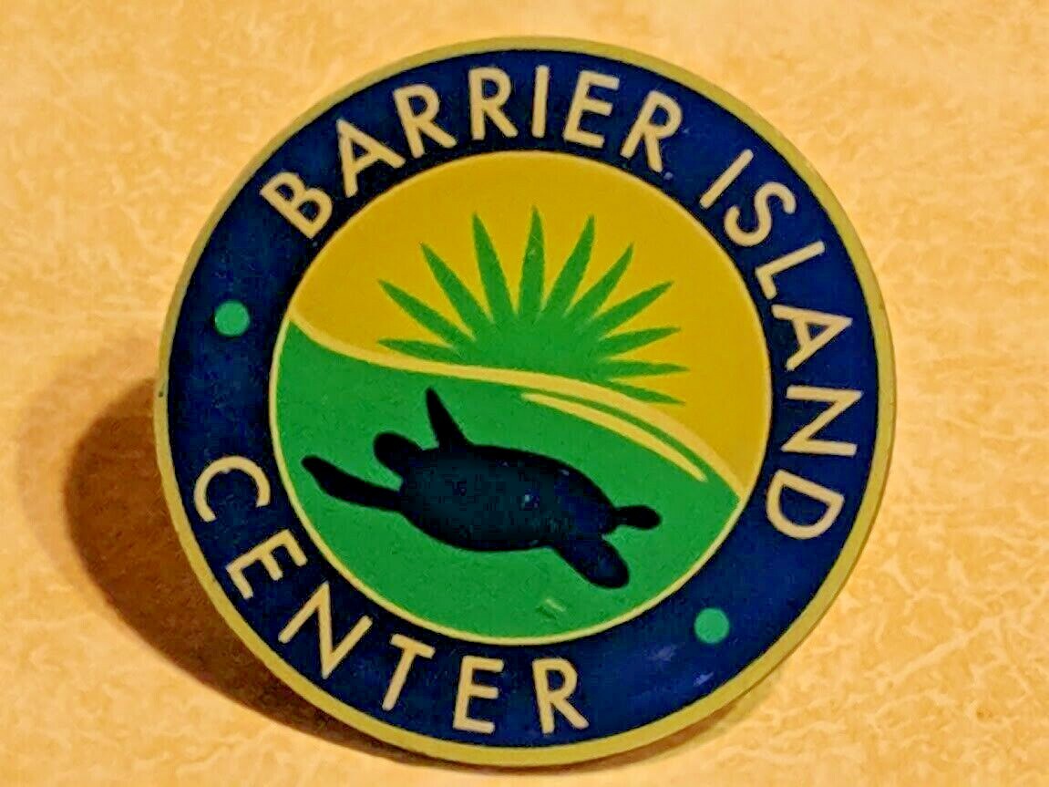 Turtle Rescue at Barrier Island Center pin for your shirt, hat