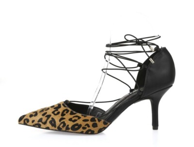 Kitten Heel Stiefeletten Topshop Topshop Leopard Print Leather