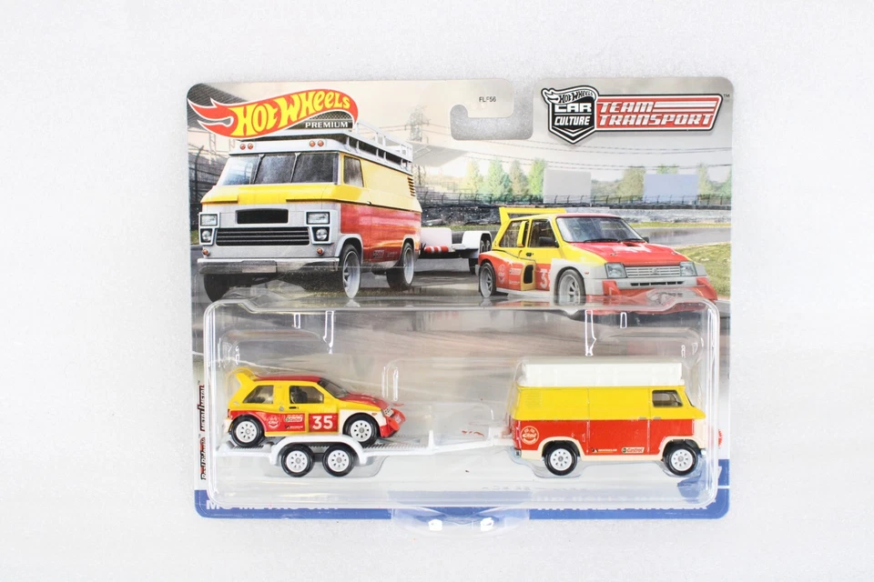 ❤️ Hot Wheels 2022 Premium Team Transport MG Metro 6R4 con Rally Hauler #47 Foto 2 de 4