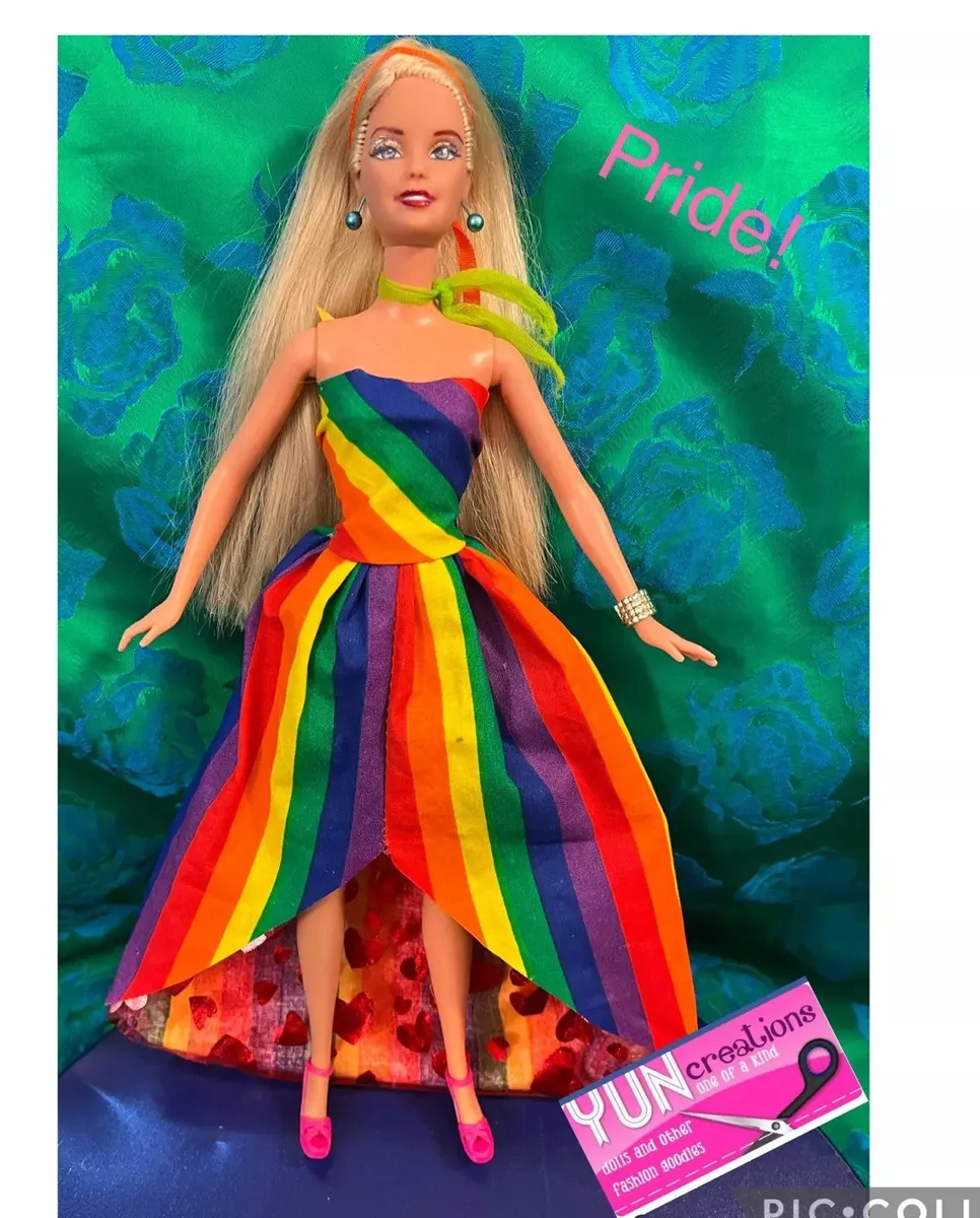 🌈 BARBIE RAINBOW DRESS 6 DOLL PRIDE PACK 👑 EDMOND'S COLLECTIBLE