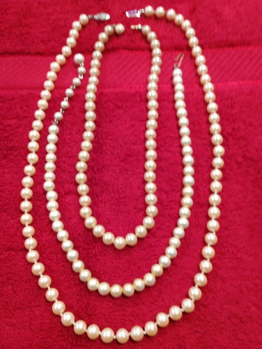 Used pearl necklace for deals sale