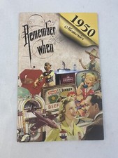 1950 REMEMBER WHEN... Memories SEEK PUBLISHING Kardlet Fast Ship