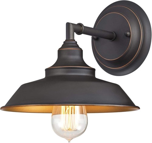 Westinghouse Indoor Wall Sconce Light Fixture OilRubbed Bronze Black New 6344800