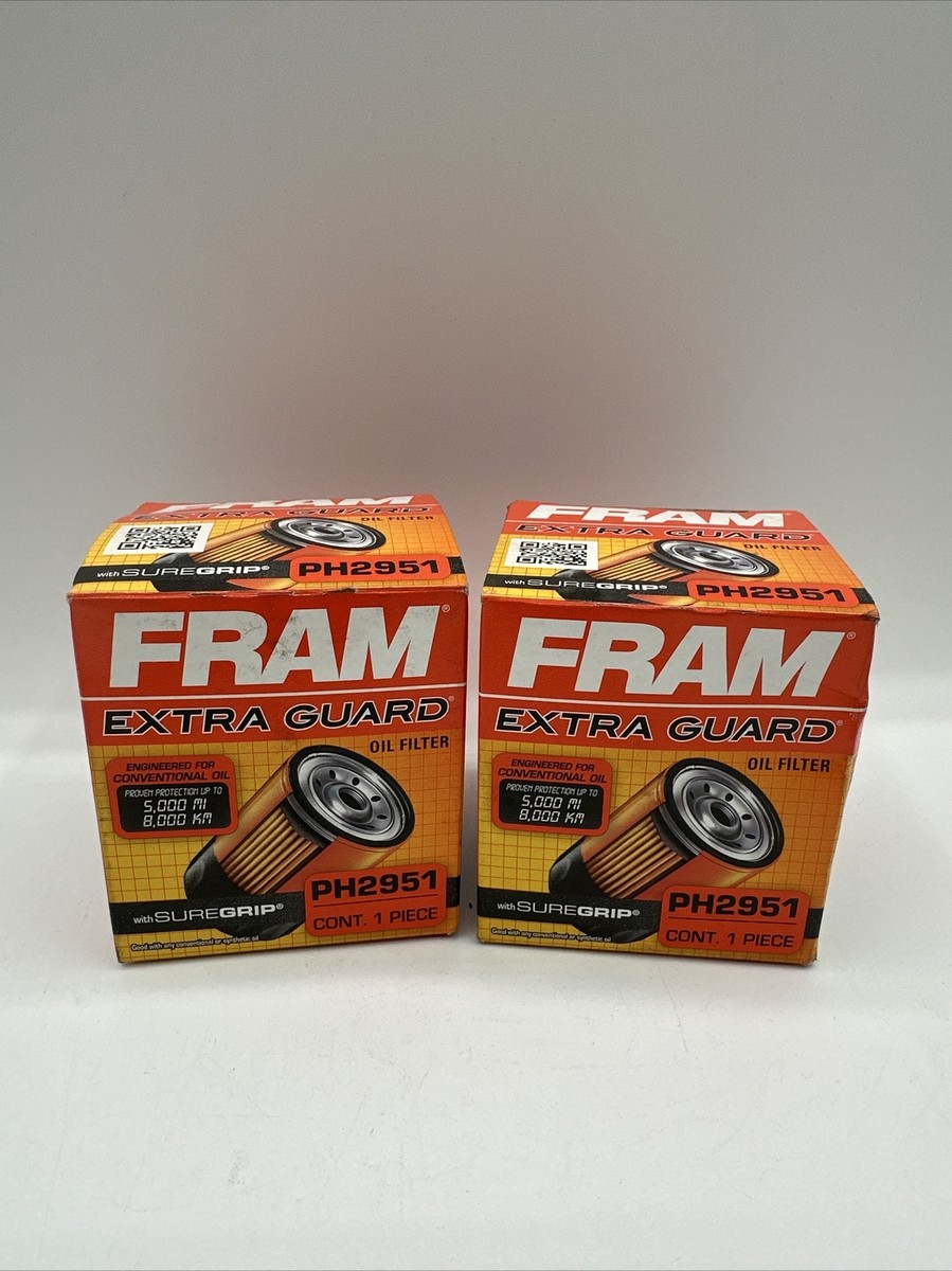 Set Of 2 Fram PH2951 Extra Guard Oil Filter For Select Toyota