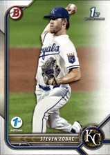 2022 Bowman Draft 1st Edition Steven Zobac #BD-101 Kansas City Royals 10M