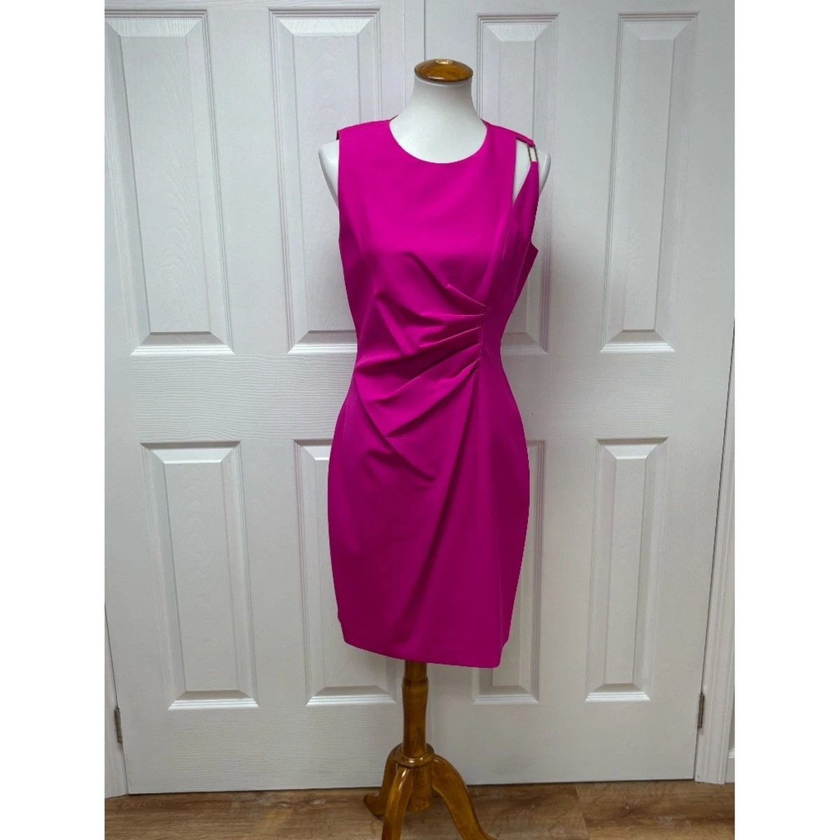 tahari hot pink dress Elie Women's for sale swing summer dress