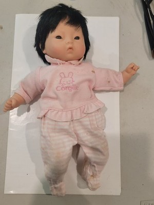 Vintage Corolle Asian Baby Doll in Pink Outfit 12  2004