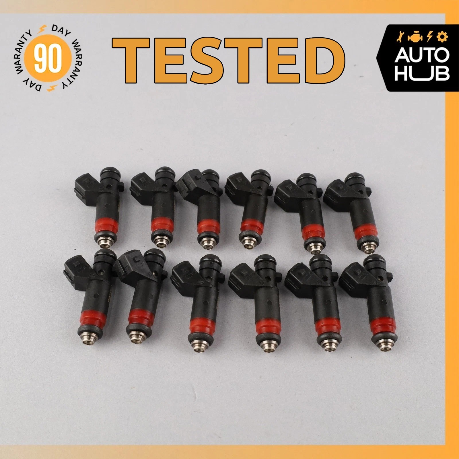 01-02 Mercedes W221 S600 CL600 M137 Fuel Injector Set of 12 1370780049 OEM