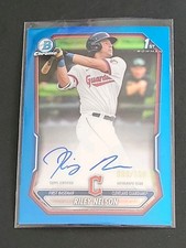 RILEY NELSON 2026 BOWMAN CHROME PROSPECT BLUE AUTO REF/150 #CPA-RN GUARDIANS