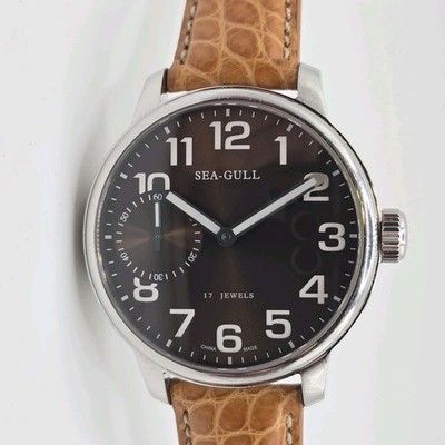 Sea-Gull M222S Mechanical Watch 44mm Brown Dial