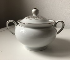 Zuckerdose mit Goldrand - Dekor Inka  - Seltmann Weiden - TOP ZUSTAND