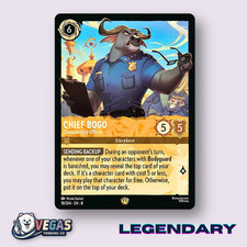Chief Bogo Commanding Officer 18/204 Legendary Reign of Jafar LP Disney Lorcana
