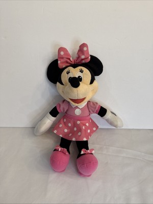 FISHER PRICE DISNEY Minnie Mouse Plush Hot Diggity Dog Song-  Music Works!
