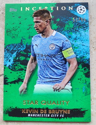2021 Topps Inception - Star Quality Kevin De Bruyne 53/99