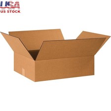 Kraft Corrugated Shipping Boxes Apparel Books Artwork 25 Pack Durable Storage US