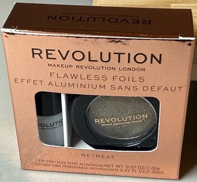 Makeup~Revolution Effect Foils Metallic Eye Pigment & Primer~''Retreat'' NIB