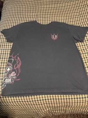 Men's Vintage Lucky Brand  Let It Ride  Short Sleeve T-Shirt Brown XL