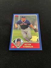 KEVIN YOUKILIS ROOKIE TOPPS 2002 BOSTON RED SOX NRMT RC BASEBALL CARD. rookie card picture