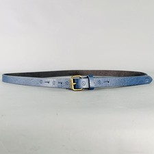 Ceinture Skinny En Cuir Bleue Taille 38 Scotch Et Soda