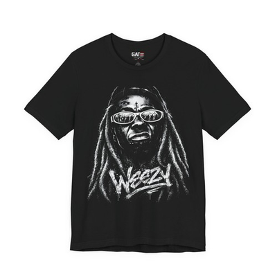 #ad Lil#x27;Wayne Graphic Tee Weezy Grayscale Portrait T Shirt $34.99