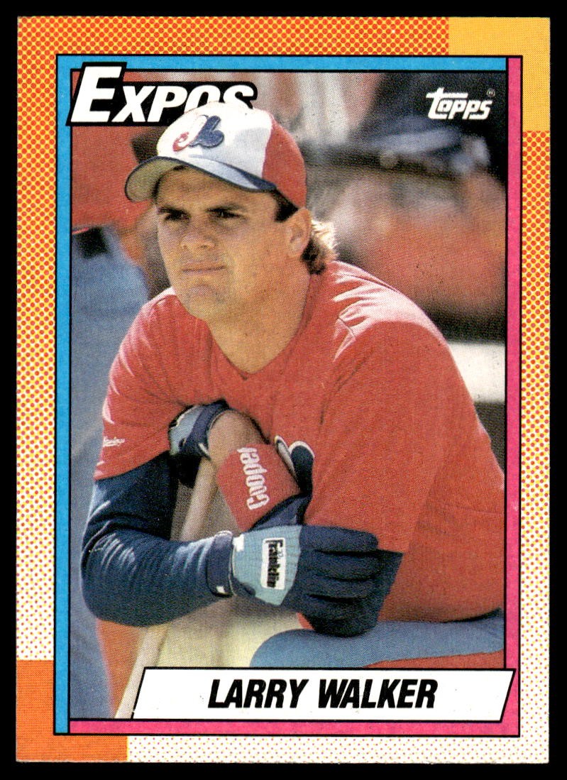 1990 Topps #757 Larry Walker RC Montreal Expos