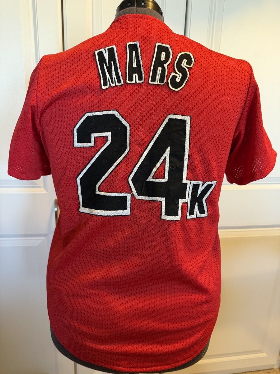 HOOLIGANS MARS 24K ユニフォーム Bruno Mars Homemade Hooligans 24K Baseball Jersey, Red | eBay