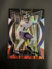 2024 Panini Select - Concourse Kyle Hamilton #78 Black & Red Shock Prizm