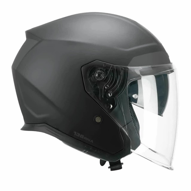 Casque Jet CGM 136F RNA FIBRE MONO Noir Mat