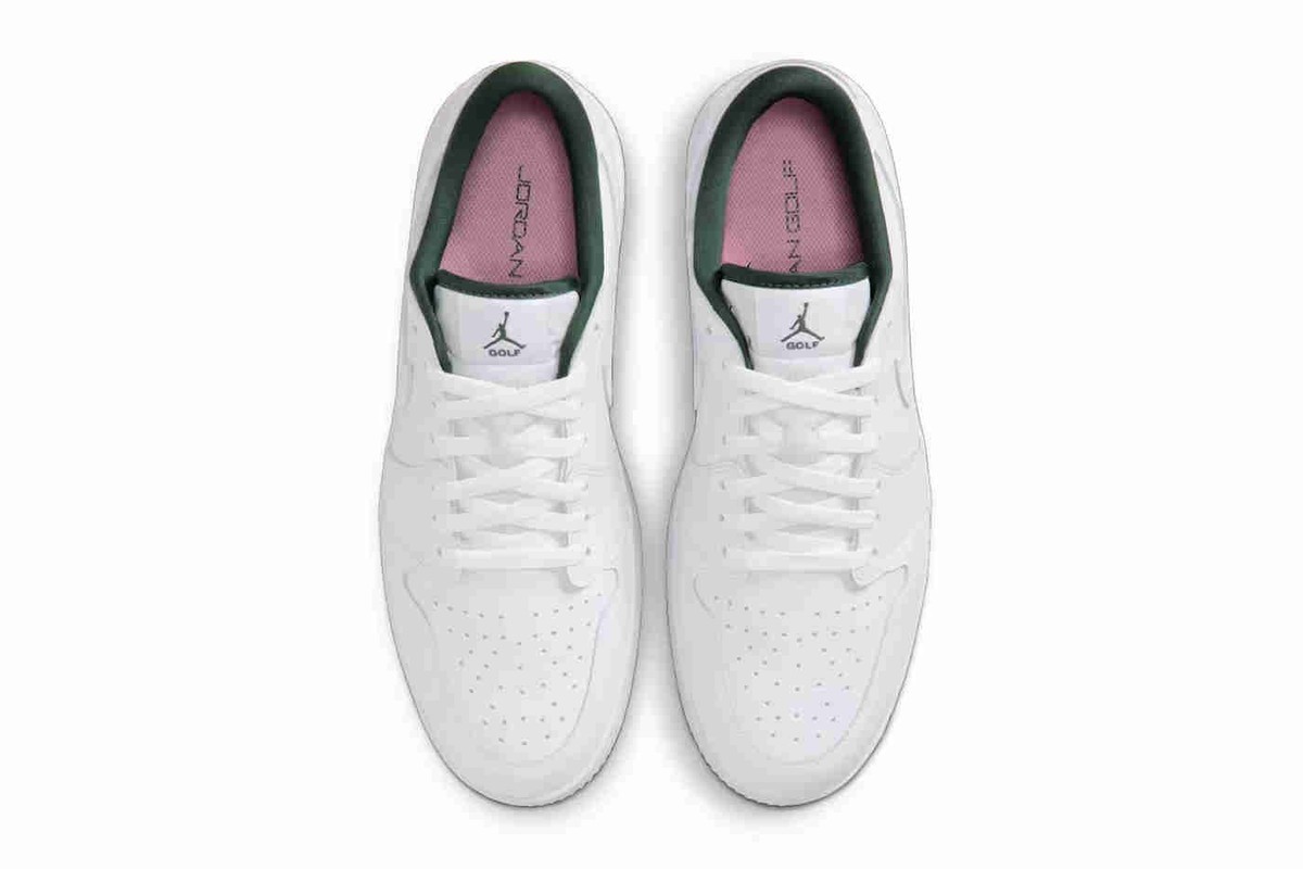 Size 10 - Air Jordan 1 Golf Spiked Low White Fir for sale online