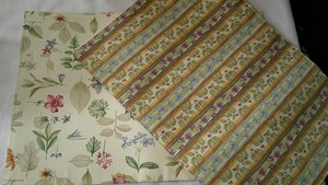 5 NEW Longaberger Reversible Placemats Botanical Fields & BF Stripe 19X13" EXTRA