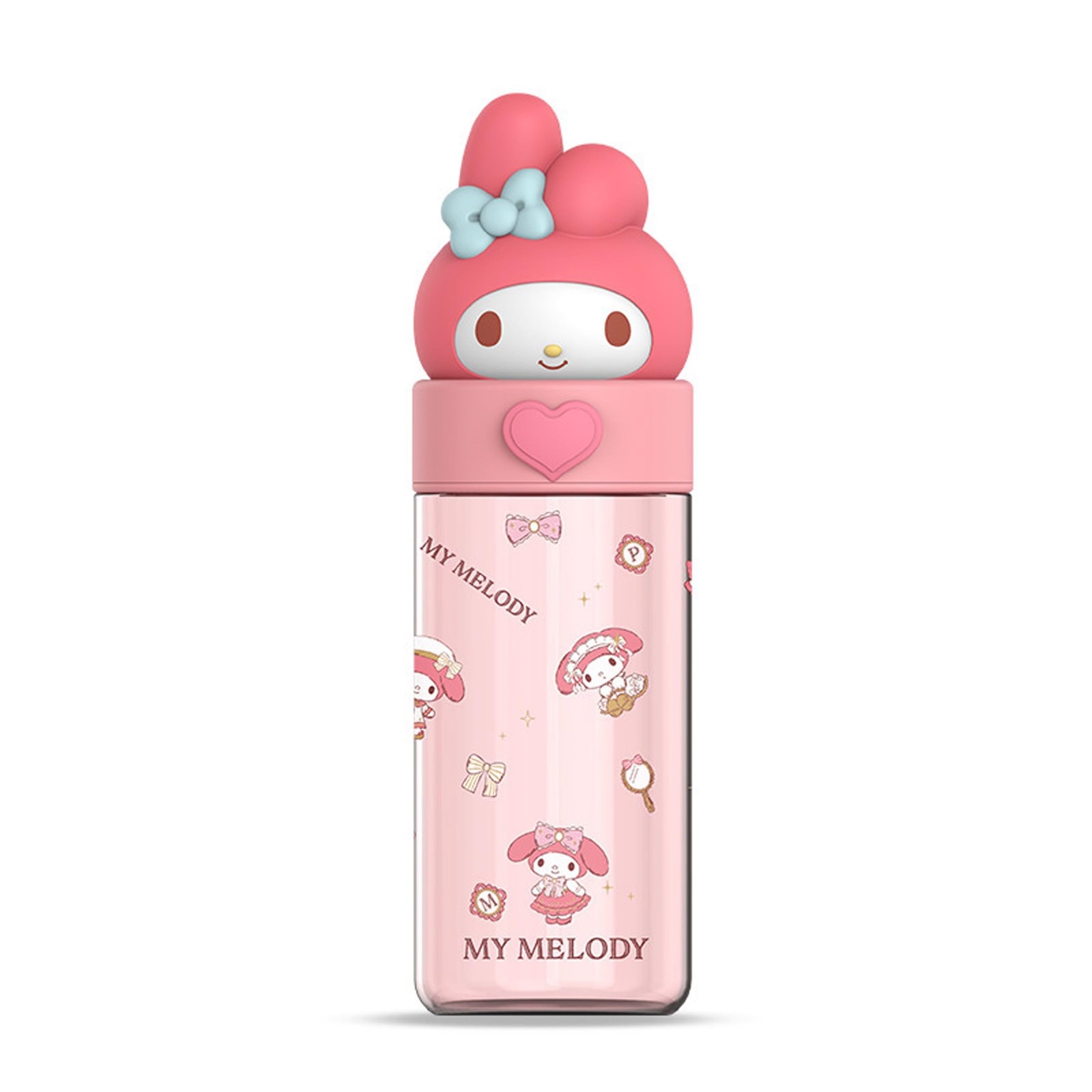 Bouteille d'eau Melody transparente de 600ml pour encourager l'hydratation