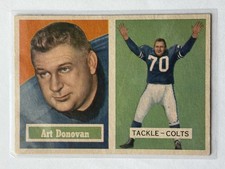 1957 Topps Set-Break # 65 Art Donovan Well Centered