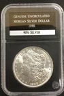 1890 Uncirculated Morgan Silver Dollar PCS 90% Silver
