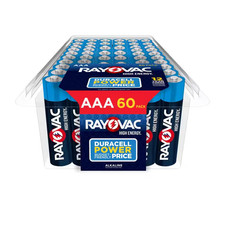 High Energy AAA Batteries 60-Pack , Alkaline Triple a Batteries