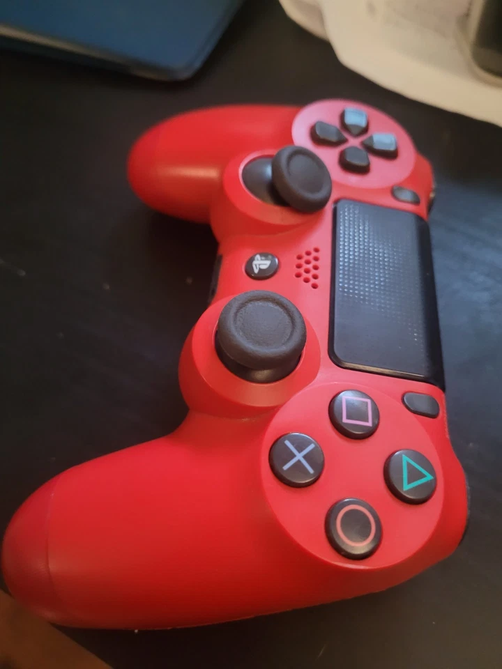 OEM Sony PlayStation 4 PS4 DualShock Wireless Controller Red - Left Stick Broken - Image 3 of 4
